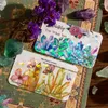 Gift Wrap Crystal Diamond Flash Sticker Floral Butterfly Diy Scrapbooking Junk Journal Hand Made Planner Stationery Stickers Aesthetic