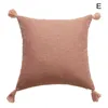 Kuddefodral täcker dekorativa kuddar för soffan rustik linnekudde täckning med tofsar stor accent kuddhus hem dekor s j6r7