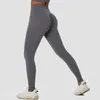Aktywne spodnie damskie gimnastyczne nogawki bezproblemowe joga legginsy trening fitness wysoki talia rajstopy biodra
