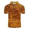 Heren Polos Gold Money Plus maat XXS-5XL Polo Shirt Hoge kwaliteit 3D-geprinte mannen Korte mouw Branden Zomerheren shirts