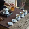 Cups Saucers 70/90 Ml Chinese Style Handpainted Ceramic Coffee Cup Saucer Set Teacup Drinking Utensils China Porcelain