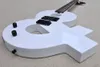 Factory Custom white Electric Guitar Black Hardware H Pickup Rosewood fretboard Unusual shape Offer Customized