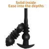 Vibrador de juguete sexual Expansión 18-52 cm Súper largo Inflable Anal Plug Plegable Inflar Buttplug Enorme Dildo Pump Bdsm Fist Strap On Pull Bead Toys