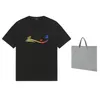 Balencaigaly Balencigaly Men'sTシャツファッションメンTシャツIty New Cotton Soft Wrinkle Resistant Printing 05-02レターカジュアル学生カップルショートライニング