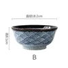 Bowls Sea Ripple Japanese Ceramic Rice Bowl Ramen Salad Noodle Soup Restaurant Kitchen Tableware Home Decor