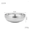 Bowls Stainless Steel Cold Noodle Bowl Household Large Instant Eating Restaurant Special Ramen