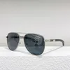 Sunglasses For Men and Women Summer 0858 Style Anti-Ultraviolet Retro Plate Metal Oval Full Frame Glasses Random Box