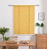 Curtain Yellow Piaid Curtains American Style Window Drapes Cotton Linen Kitchen Country Decor Living Room