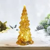 Lighted Glass Christmas Tree LED Valentines Day Night Lights Fairy