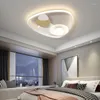 Ceiling Lights Nordic Modern LED Hanging Lamps For Ultra Bright Light White Gold Color Mounted Fixtures