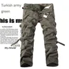 Pantaloni da uomo Cargo Uomo Tuta tattica Cotone Casual Pantaloni stile militare Pantalon Hombre Combat Straight