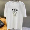 23SSファッションサマーコットンスウェットシャツメンズTシャツロボット印刷T​​シャツPDデザイナーTシャツ男性女性カジュアルラウンド首短袖Tシャツ4XL