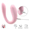 Articles de beauté U Forme Pliable Clitoris Vagin Stimulateur Érotique Sucer Vibrateur Sexy Jouets pour Couple G-spot Produits