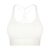 L348 PA66 Yarn Fabric Yoga Tops Anti-Slip Hem Sports Bra Nude Sense Tank Top Buttery Soft U Neck Bra Women Vest Thin Back Strap Bras