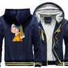 Felpe con cappuccio da uomo Pittura Cartoon Cute Girl Uomo Giubbotti Moda uomo caldo Hip Hop Cerniera con cappuccio Casual Streetwear 2023 Cappotto invernale spesso