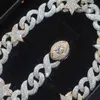 armband ketting mossanite Designer Sieraden Hotsale Nieuw Ontwerp Iced Out Vvs Diamant Zilver Cubaanse Link Armband 15mm Hip Hop Mannen vrouwen Sieraden