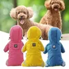 Appareils pour chiens Élégant creux de pluie pour animaux de compagnie Adorable Costume forte Costume forte de protection Costume Raincoatdog