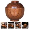 Bowls Bowl Wood Wooden Serving Smallfoodlids Rice Miso Soup Dessert Nut