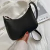 Evening Bags 2023 Women's Fashion Handbags Retro Solid Color PU Leather Shoulder Underarm Bag Casual Women