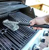 Kitchen Accessories BBQ Grill Brush and Scraper Barbecue Kit Cleaning Brush Stainless Steel Tools Wire Bristles Triangle