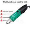 6.5mm High Speed ​​500W Mini Electric Drill Variable Speed ​​Gravering Polermaskin Trä snidande Rotary Tool Milling Cutter Rasp File etc.