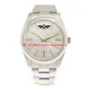 8 Style Classic Men's Watch 124300 41mm Watches Silver Dial Luminous Automatic Mechanical Crescent Bezel rostfritt stål Armbandsur