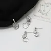 Backs Earrings Korean Style Small Flower Ear Clips No Hole Simple Cute Hollow Out Clip On For Women Girls Pierced