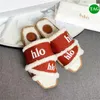 Fashion COE PARIS designer slippers Woody Flat Shearling Mule Slide Sandals white black beige burgundy women shoes winter comfort outdoor sandal womens slides