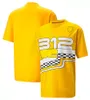 F1ジャージーTシャツ2022フォーミュラ1チームロゴブランドTシャツ夏の男子カジュアルスポーツスタイル通気性半袖ティープラスサイズ