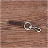 Party Favor Cowe KeyChain Pendant Retro Mens Metal Keyring Car Bag Decoration Key Chain Diy Creative Gift Drop Delivery Home Garden DH5UW