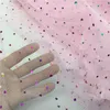 Party Decoration Heart Glitter Sequin Tulle Fabric 1m/bag Tutu Wedding Sewing Patchwork Shirt Mesh DIY Organza Skirt Accessories