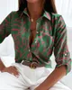 Женские блузки женская весна весенняя осень с длинным рукавом топы рубашки 2023 Европа и Америка Элегантная блузка элегантная блузка