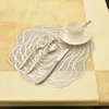 Table Mats 2Pcs Rose Flower Hollow Bowl Dish Cup Placemat Mat Pad Restaurant Home Desktop Decor Tables