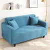 Chair Covers 1/2/3/4 Seater Elastic Sofa Slipcovers Chaise Lounge Sectional Gray Blue Red Grown Balck Solid Stretch Couch Cover Funda