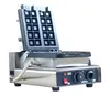 Populära snackmaskiner rostfritt stål våffla makers kommersiell professionell våffla maskin tillverkare för mat belgiska våffla tillverkningsmaskin
