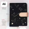 Agenda Notepads 2022 Planner Notebook underty Starry Sky A6 Small Diary Flyear Daily Monthly Plan Soft Leather ER 211103 Drop delive dhlgd