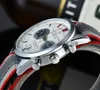 손목 시계 Carl F.Bucherer Limited Edition Maliron Series Flyback Charnograp Silver Dial Top Fabric Strap 43mm Quartz Watch