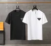 T-shirts pour hommes Designer Mens Summer T-shirt avec motif en métal Triangle Casual T-shirt Garçons Hiphop Streetwear Tops Eur Taille 3YWD