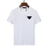T-shirts pour hommes Sac de créateur Imprimé à la mode Manches courtes Couleur unie Respirant Slim Fit Col rond T-shirt pour femme Noir et blanc Vert