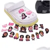 Acess￳rios para pe￧as de cal￧ados Charms Wholesale Infantil Memories Princess Girl Lady Boss Cartoon Croc PVC Decoration Buckle Rubber Dh0p4