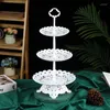 Plates Dishes And Sets European Style Folding Fruit Tray Multi-layer Dessert Plate Cake Stand Wedding Birthday Christmas Party