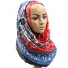Sciarpe in cotone stampa musulmana Strecile hijab Donne a bolle Carafella a scialle di grandi dimensioni Pashmina Wrap Headband
