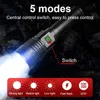 Flashlights Torches 50000000 Lumens LED Flashlight Super Bright Rechargeable Torch Light Powerful Flashlight Self Defense Camping Work Flash Light 0109