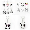 Parti Favor Panda Keychain Erkek Kadın Mücevher Sile Anahtar Yüzük Damla Teslimat Ev Bahçe Festival Malzemeleri Dho7Q