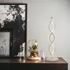 Table Lamps LED Wave Shape Lamp Curved Desk Bedside Cool White Warm Light For Living Room Bedroom Reading Lighting 3 Colors