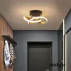 Moderna gångledningar Taklampor för korridorstrappor Entré Attic Square inomhus LED -belysning Minimalistisk stil Ljus Kök fixturer LRS027