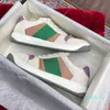 2022 Nieuwe mode sneakers schoenen klassiek vintage casual lederen oude sneaker beige ebony groen fuchsia blauw vintage behandelde ontwerper vrouwen mannen topkwaliteit