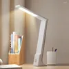 Lampes de table gradation teinte lampe pliante Style nordique lumière LED chambre charge maison Protection des yeux veilleuses