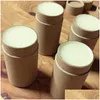 Presentförpackning 50 st/mycket Eco Friendly 40 ml kartong deodorant container Kraft 100 Biologiskt nedbrytbart papper kosmetiska push up tube drop Deliv Dhuqs