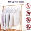 Förvaringslådor fack hängande vakuumsäckar garderob arrangör enkel hushållssparare för sängkläder kuddar filt kläder dammsäkert omslag